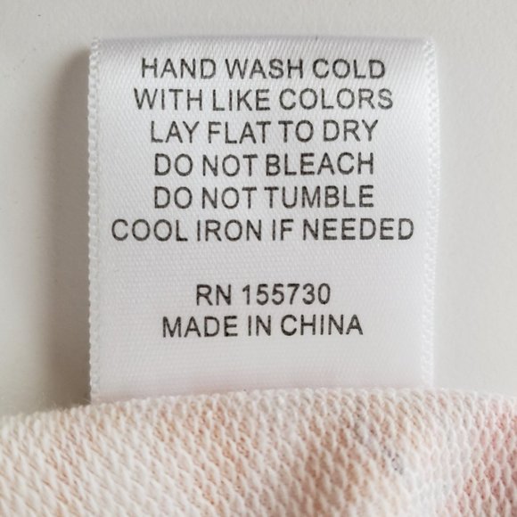 Rose + Olive LS Peach & Blue Top Swim Coverup Small - Picture 9 of 9